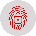 finger scan lock icon